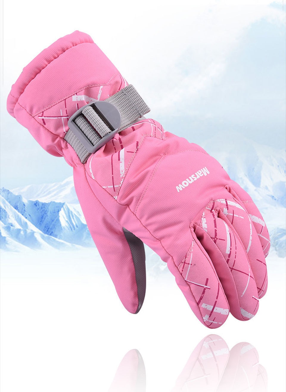 Ski Handschoenen Winter Waterdichte Warme Dikke Touch Screen Handschoenen Voor Mannen Vrouwen Fietsen Outdoor Klimmen Winddicht Sneeuw Handschoenen