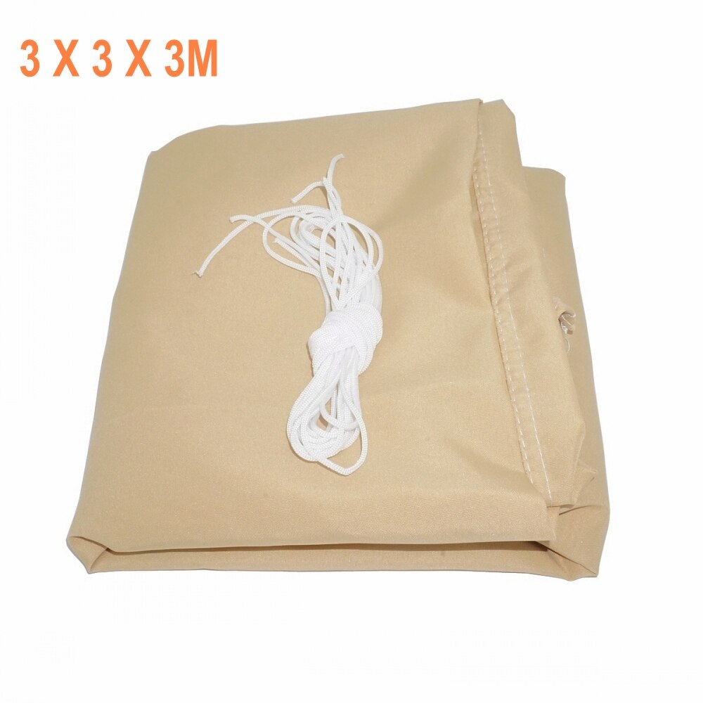 Triangle Waterproof Sun Shade Sail Yard Canopy Patio Garden UV Blocking Outdoor Sun Shelter with Wind Rope 3M / 3.6M / 5M: Sand 3M