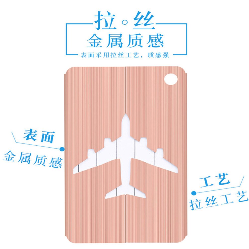 Étiquettes pour bagages, en alliage, étiquettes nominatives pour bagages, porte-adresse, valise, bretelles, accessoires de voyage