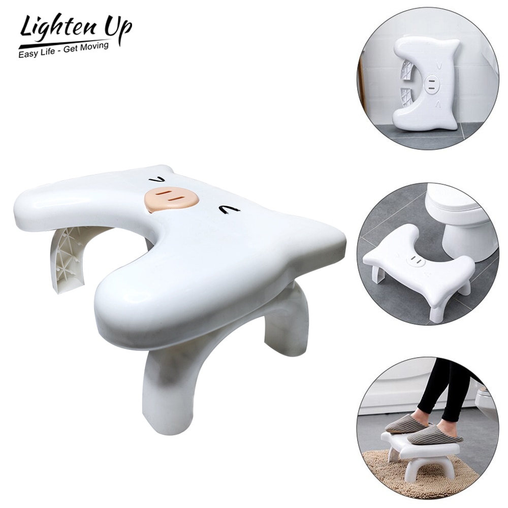 U-Shaped Squatting Toilet Stool Non-Slip Pad Bathroom Helper Assistant Foot seat Relieves Constipation Piles 43*31*28cm