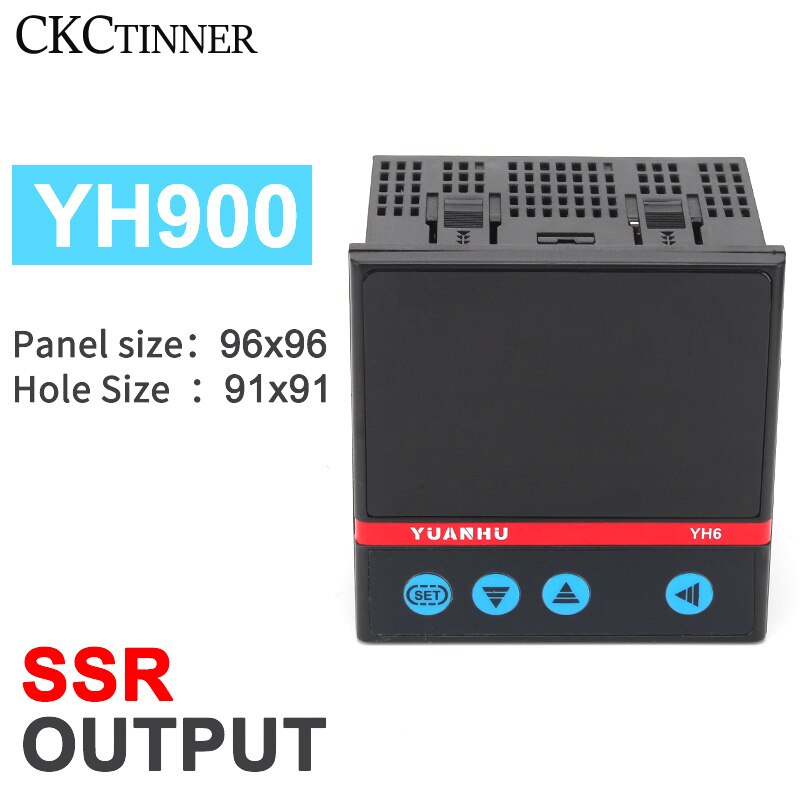 Digital PID Intelligent Temperature Controller YH100/400/700/900 SSR/Relay Output Thermostat Thermometer Thermoregulator 220V: YH900VAN