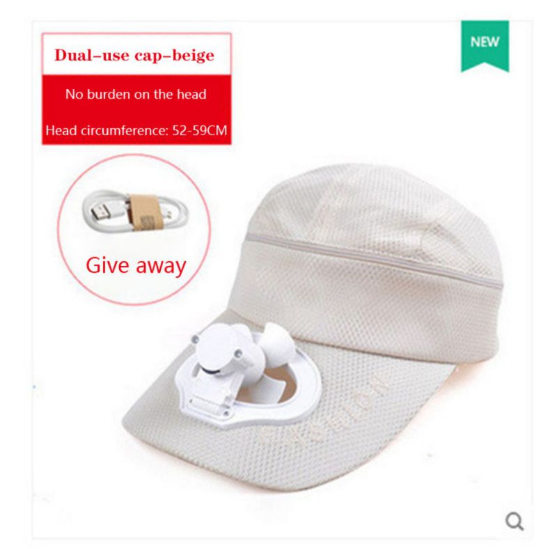 Baseball cap with fan Unisex Hat fan hat Cooling CAP Baseball Summer Cap Usb Charging Cable Fan Caps with Usb line