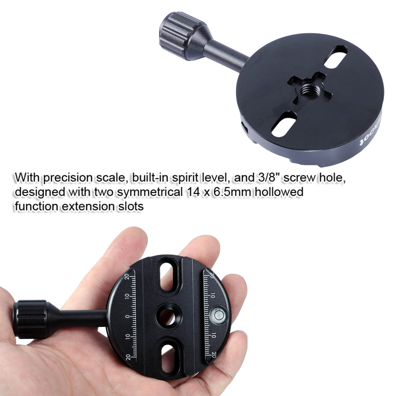 Abrazadera redonda para trípode de cámara, cabezal de bola panorámico, placa de liberación rápida, para RRS, ARCA-SWISS, KIRK, bamberley, MARKINS, BENRO, SIRUI