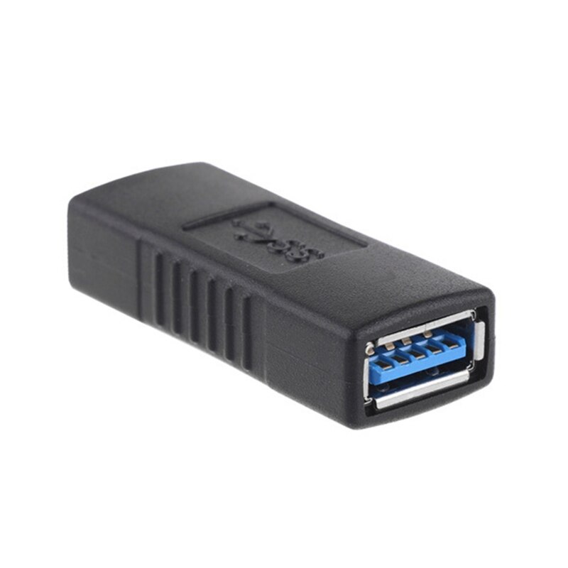 USB 3.0 typu A Adapter żeński do żeńskiego przejścówka męsko-żeńska przewód łączący Adapter do laptopa: BK