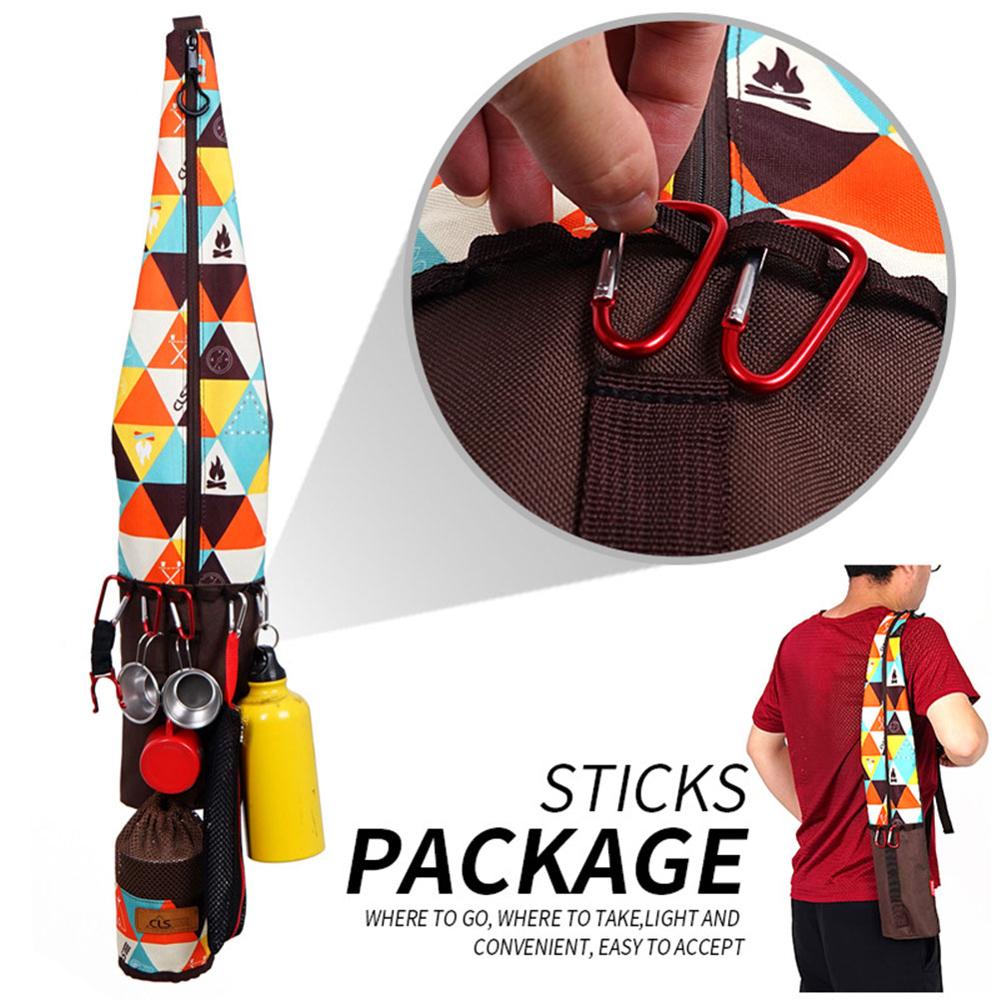 Outdoor Hiking Walking Stick Carry Bag Waterproof Crutch Storage Case Walking Trekking Pole Bag Backpacking Carrying Bag