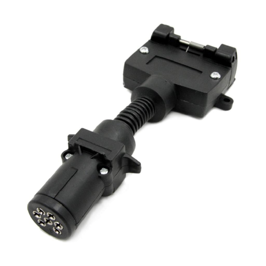 7Stift Stecker Adapter Runde Weibliche zu Flache Weibliche Anhänger Wohnwagen Stiefel Stecker