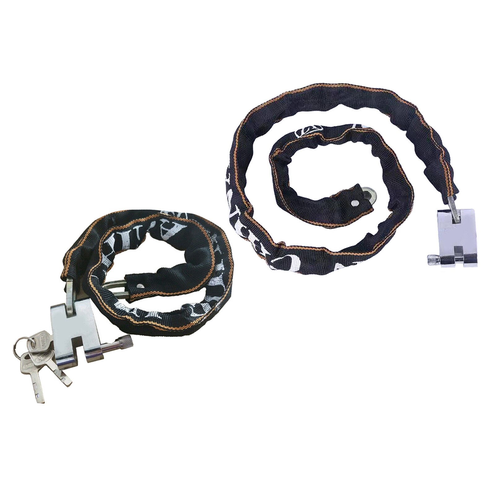 Bike Chain Lock with Nylon Sleeve Frame Protector Scooter Security Locks