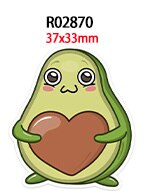 Platte avocado hars accessoires 30 stuks/lot diy decoratie knutselen  r0286 r0287 r0288: R02870