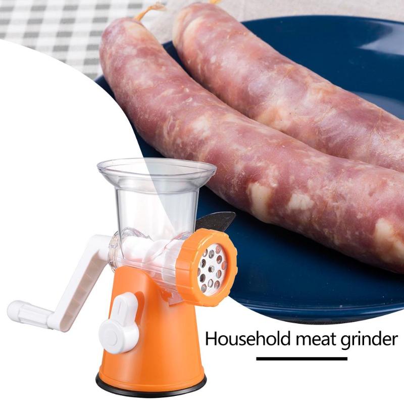 Portable Manual Meat Grinder Stainless Steel Fruit Vegetable Shredder Slicer Food Chopper Mincer Home Kitchen Appliances