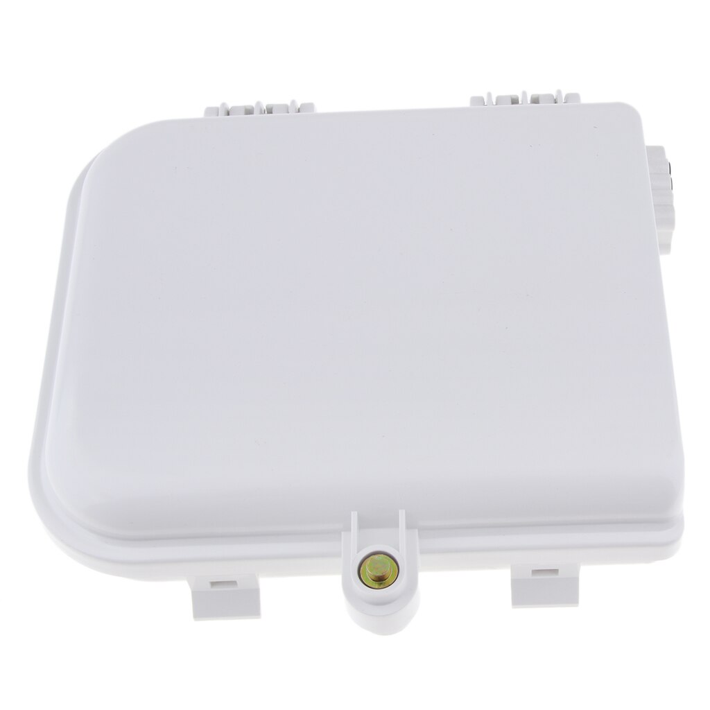 8 Core FTTH Fiber Optic Distribution Box, ABS Outdoor FTTH Terminal Box with ''Lock'' Instructure