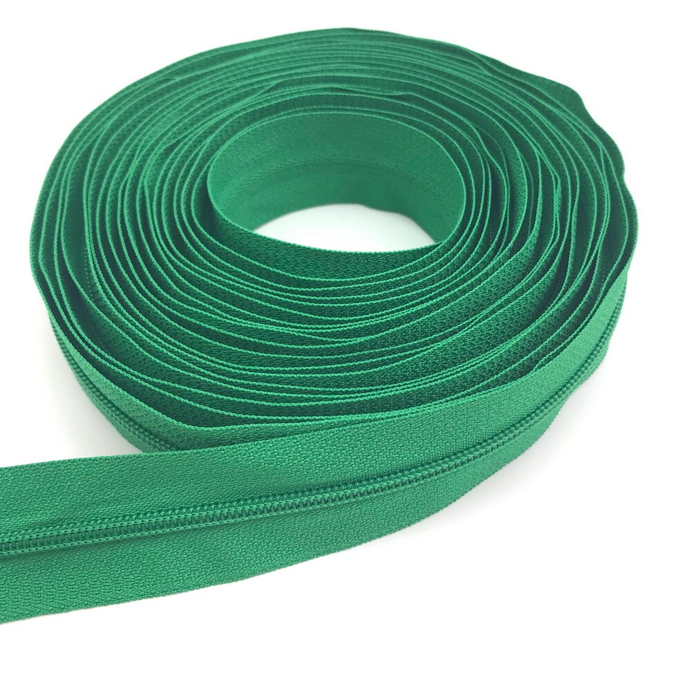 3 # Bulk Nylon Coil Ritsen met Rits Sliders Groen Yard Ritsen Voor DIY Thuis Kerst Craft Naaien Kledingstuk Accessoires