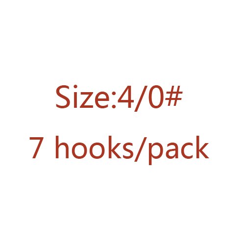 1 paquet 1 #-12/0 # Mustad pêche en haute mer 10827NP # 4X crochets forts appâts vivants crochet barbelé en acier à haute teneur en carbone crochet pour esturgeon/thon: size4-0