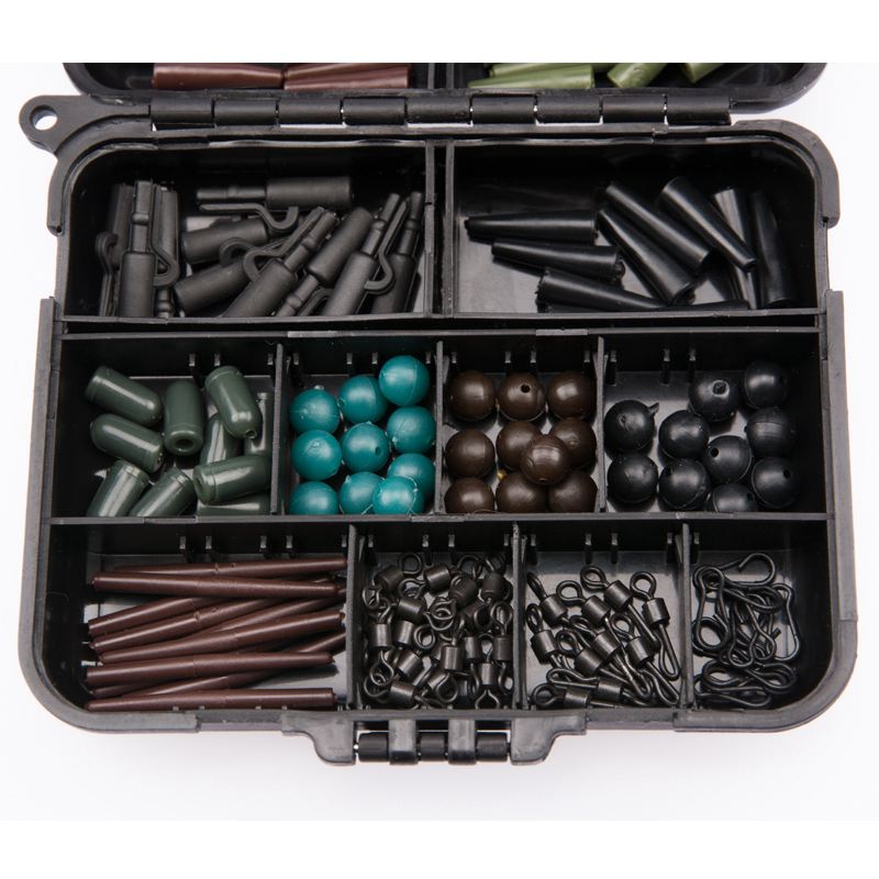 Angeln Tackle box bundle karpfen sicherheit gewicht clips haken dreht sich Schnell links