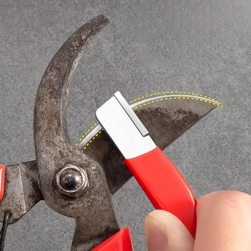 Køkkenknivsliber - wolfram- og diamantkeramisk slibesten til alle klinger, inklusive havesakse