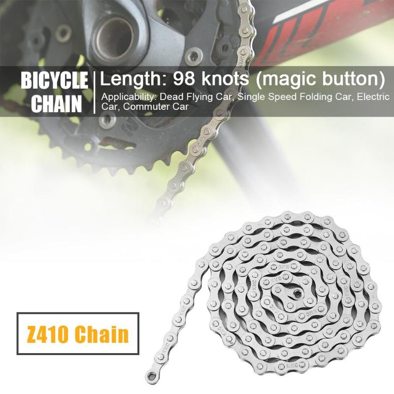 Steel 98 Links MTB Bike Chain Single Speed Sturdy Bicycle Chain for Cycling