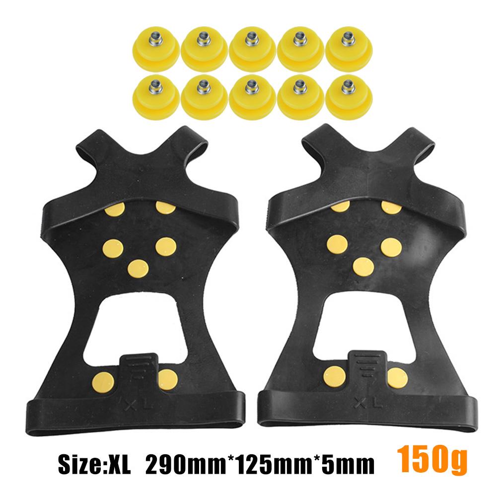 10 pigger sklisikre griper pigg vinter klatring sklisikker snø pigger grep kloss over sko dekker stegjern strekke motstå