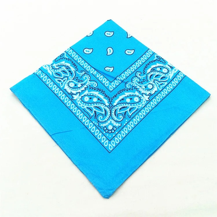 Unisexe hommes femmes Bandana bandeau Cowboy hommes motard sport chapeaux poignet bandeau simple face tête enveloppement écharpe Paisley