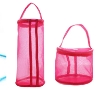Tragbare Garn Lagerung Tasche Hohl Mesh Stricken Wolle Garn Taschen Häkeln Garn Handtasche Organizer Weben Werkzeuge Nähen Zubehör: L / Rot