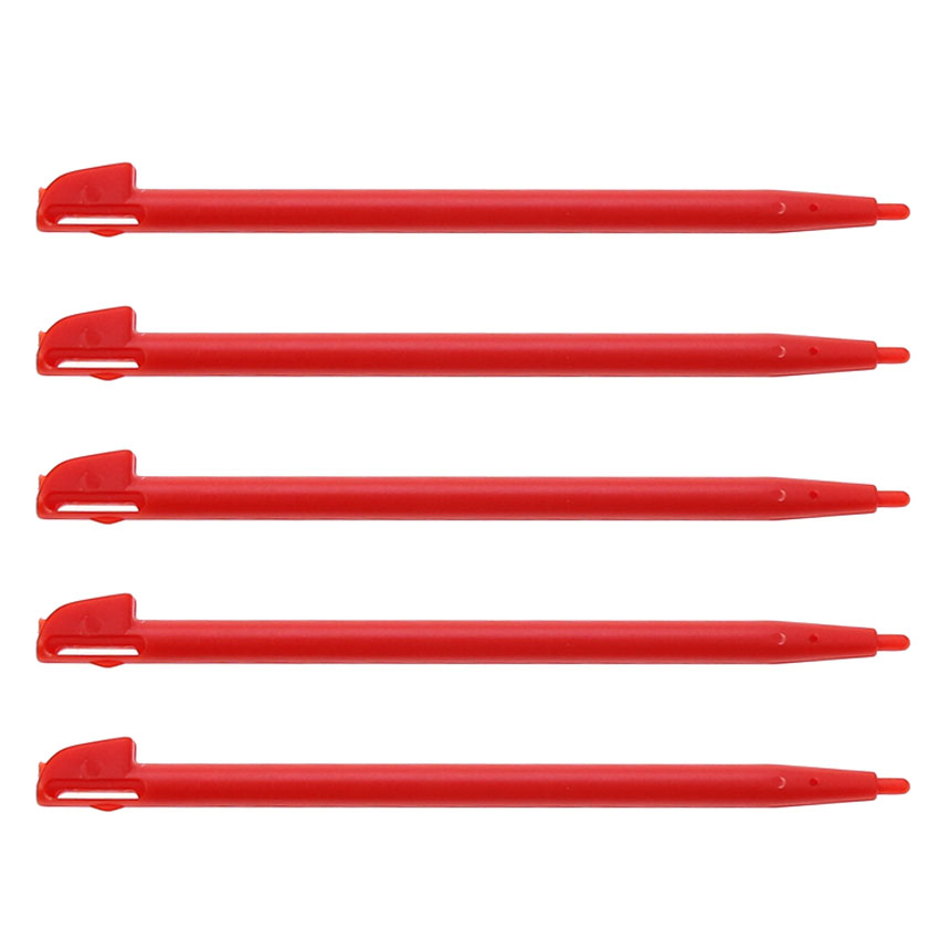 JCD 5PCS Plastic Stylus Pen Game Console Screen Touch Pen For Nintend Wii U WIIU Game Console: Red