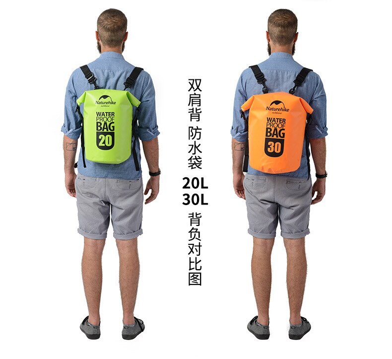 Naturehike 500D Ocean Waterproof Bag Outdoor River Upstream Drifting Bag Mobile Phone Clothing Waterproof Bag Shoulder Bag