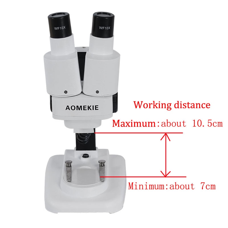 AmScope SM-8B-144S 7X-45X Binocular Articulating Zoom Stereo Microscope with Clamp & 144-LED Light