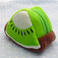 Porte-monnaie en forme de Fruit utile pour les femmes sac d'argent Mini sac à main clé sac femme fermeture éclair mignon petit portefeuille filles changer de sac à main: Kiwi