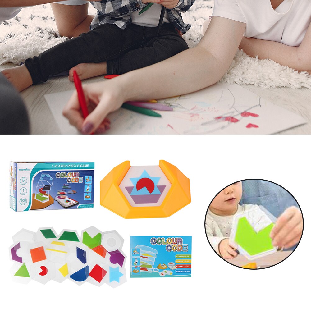 Pædagogisk legetøj kæledyr farvekode for børn rumlig tænkning figur kognition læring sikker førskole logik stiksave færdigheder