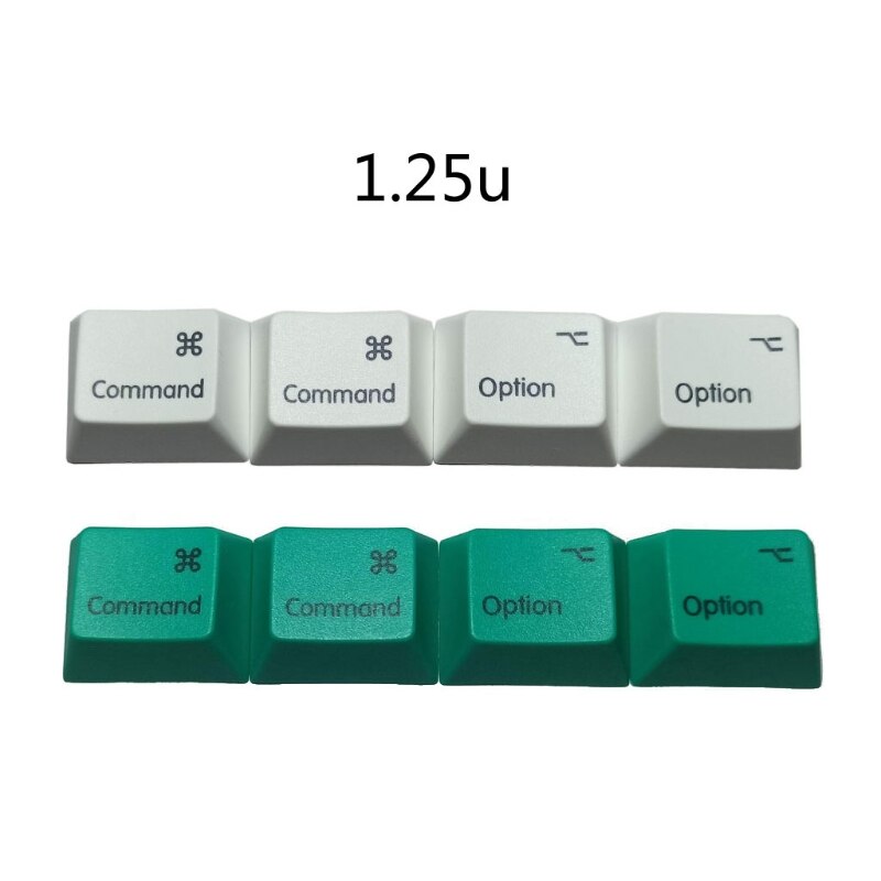 4Pcs Common Option PBT Dye Subbed Mac Keycaps R1 For Mechanical keyboard Keycaps 1.25U 1.25X Key Cap