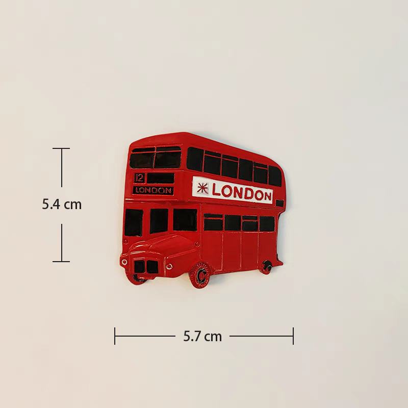 Europa storbritannien england london 3d køleskabsmagneter turisme souvenir køleskabsmagneter klistermærke samling kunsthåndværk dekoration: Lysegrå