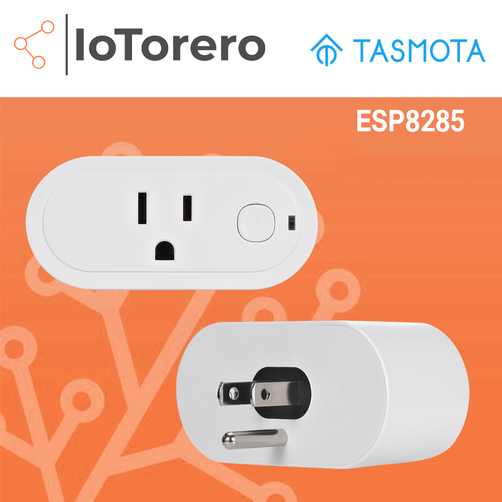 IoTorero Tasmota MQTT ESP8285 US-stekkerverbruikbewaking 16A Werkt met Home Assistant