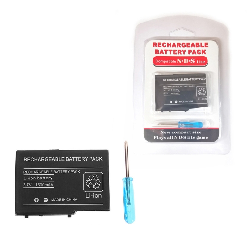 Batería de 1600mah para DS Lite para Nds para batería de iones de litio recargable Ndsl 3,7 V