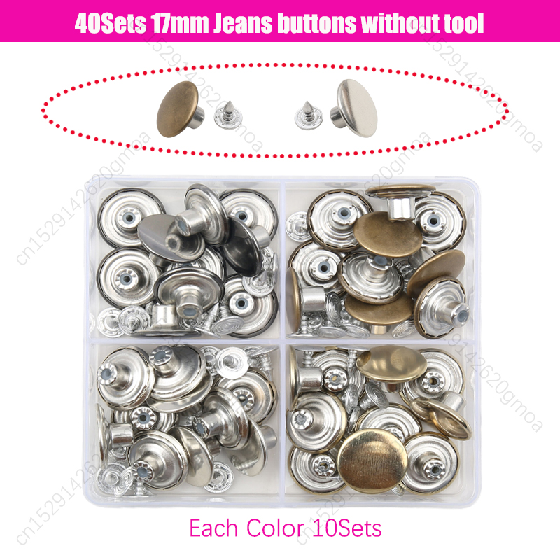 24-150set/box Metal Snap Fasteners Button Stainless Steel 633# Snap Buttons Sewing Accessories for Clothing Jacket Leather Craft: Antique Zinc
