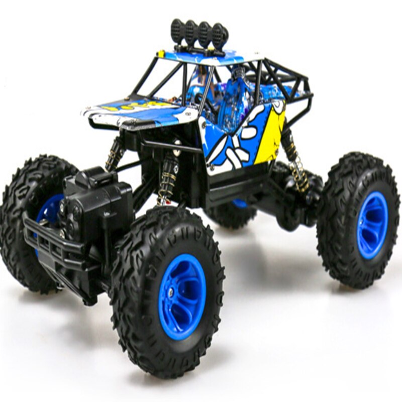 Agnicy Graffiti Klimmen Auto 1:16 Off-Road Voertuig Legering Klimmen Mountain Bigfoot Afstandsbediening Auto Model Kinderen Crossmotor: Blue