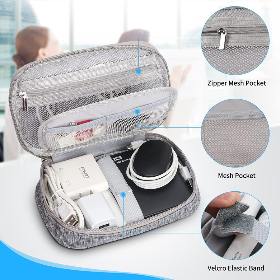 kabelopbergtas Elektronische organizer Digitale oplader Draden USB Power Pouch Draagbare reisaccessoires Benodigdheden