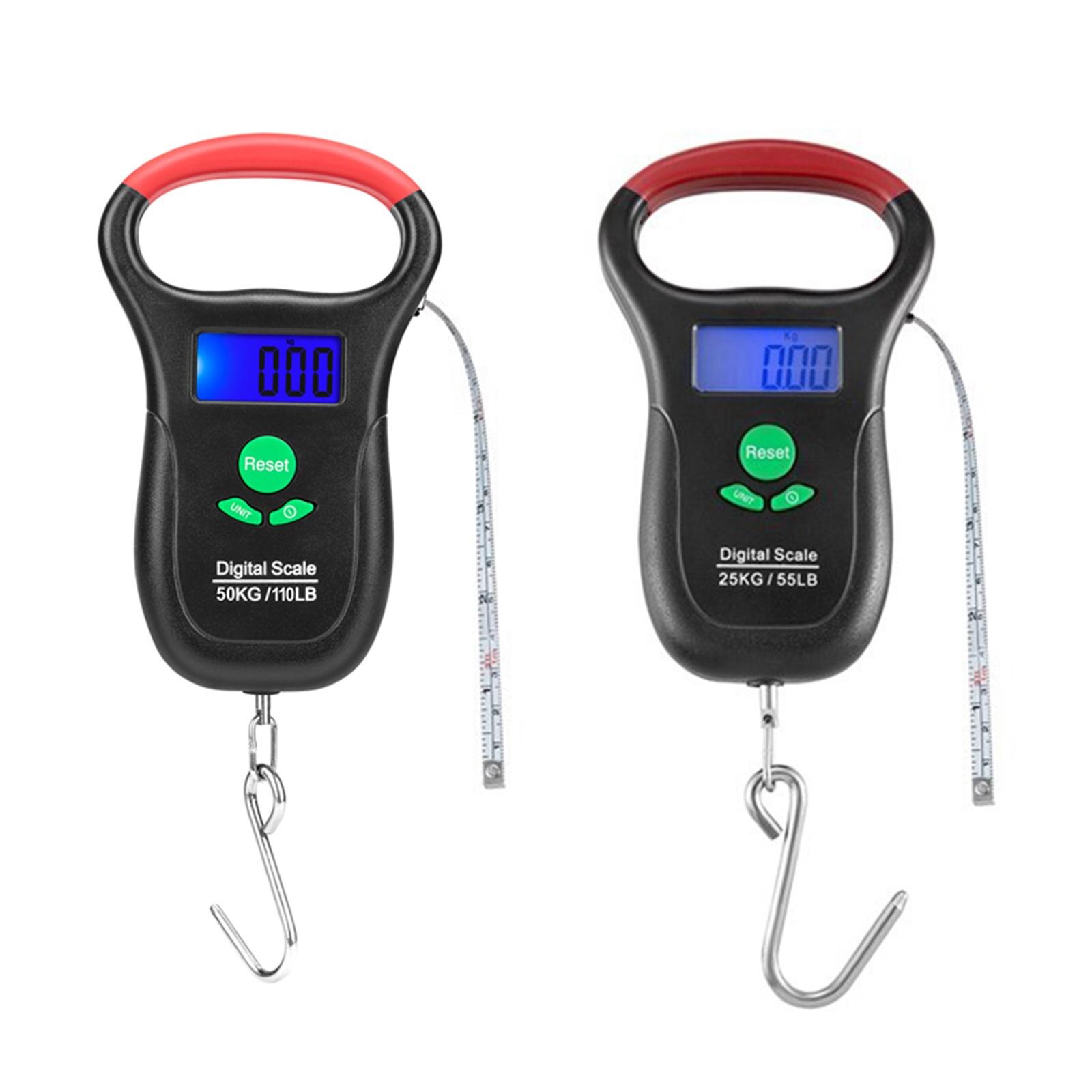 LCD Fishing Digital Scale Electronic Bag Luggage Weight with Tape Measure