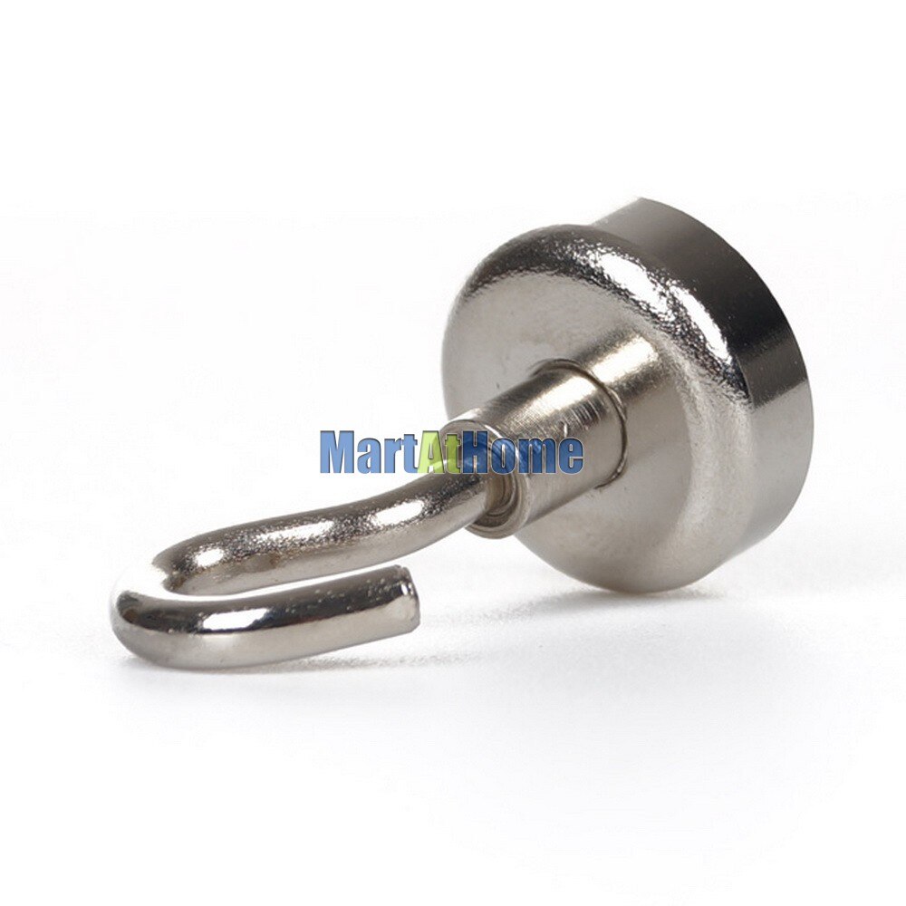 5PCS/lot Powerful Neodymium Magnetic Hook Magnets NdFeB holds 20 LBS D20 #BK017 @CF