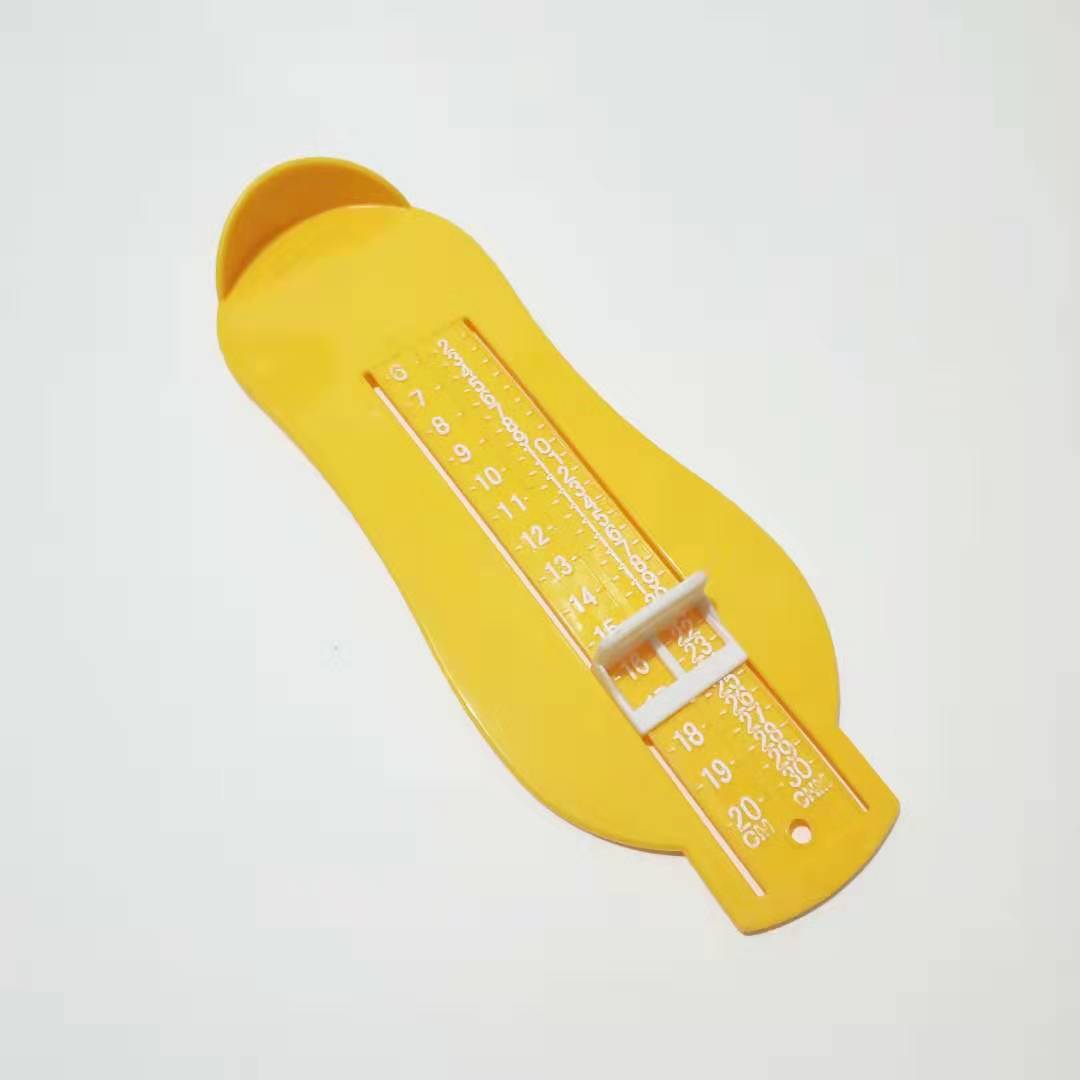 0-10Y Baby Fuß Herrscher Kinder Fuß Länge Mess Kind Schuhe Rechner für Kinder Infant Schuhe Armaturen Gauge Werkzeuge Baby Pflege: yellow