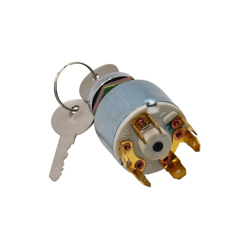 Motorrad Auto Auto Zündung Anlasser Schalter Steuert 4 Position Mit 2 Tasten Universal- Türschloss Zylinder 12v
