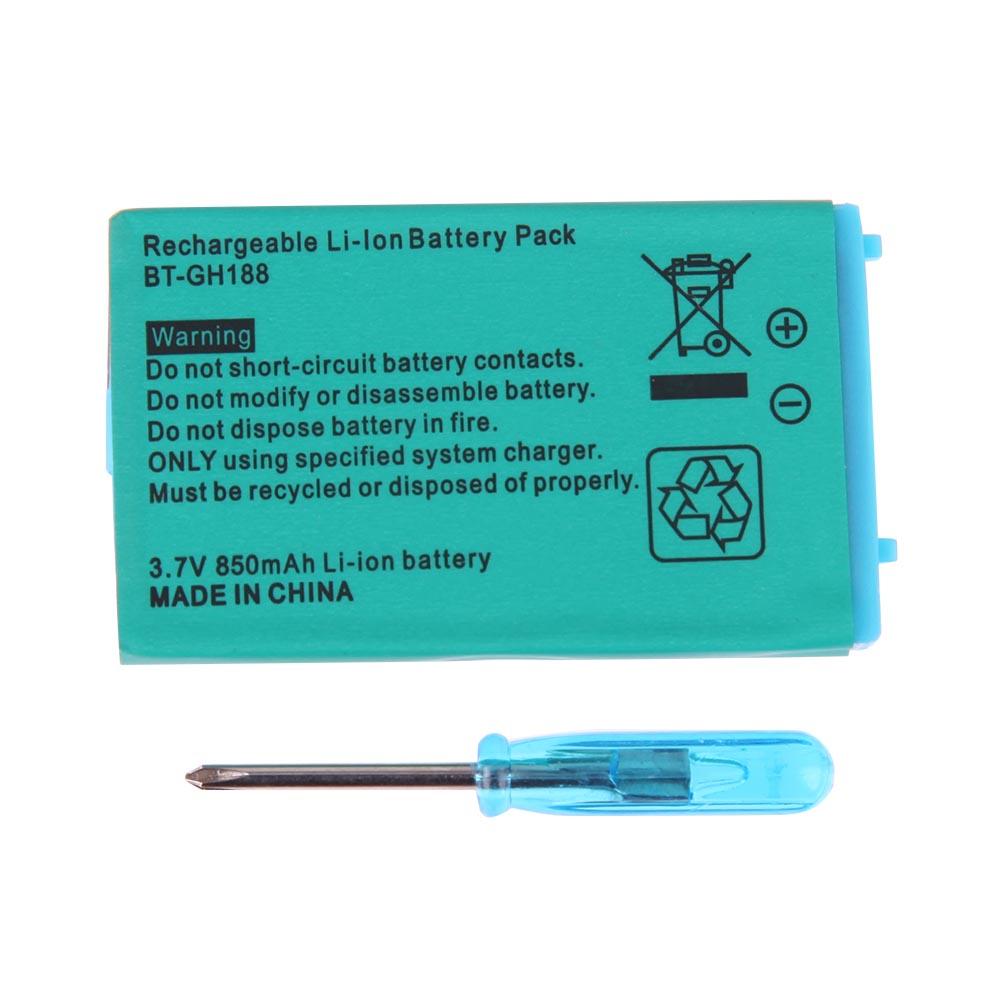 Batería recargable de 700mAh para Nintendo Game Boy Advance SP Systems + destornillador