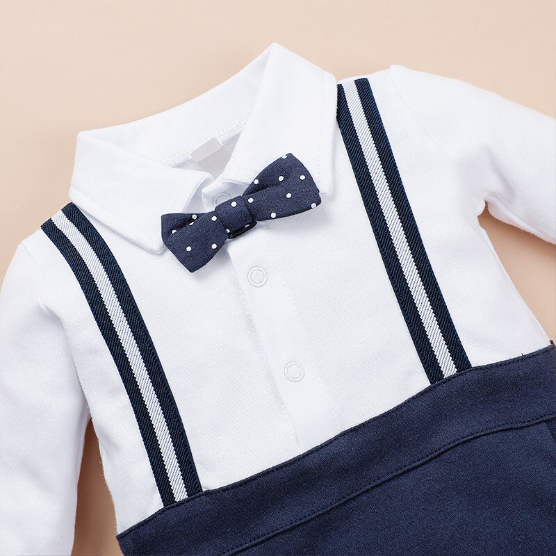 Carter Toddler newborn Baby Boy Jumpsuit Baby Gentleman's Long-sleeved Climbing Baby Boy Clothes