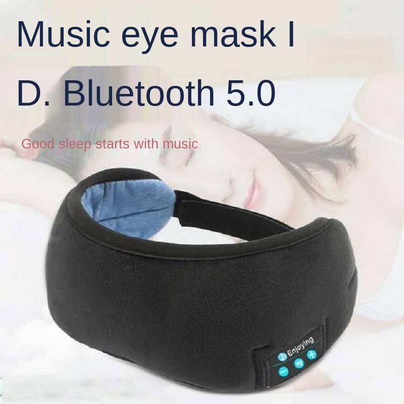 Wireless Bluetooth Music Eye Mask Long-distance Travel Shading Travel Rest Auxiliary Eye Mask Sleep Eye Mask Soft Pad Massager