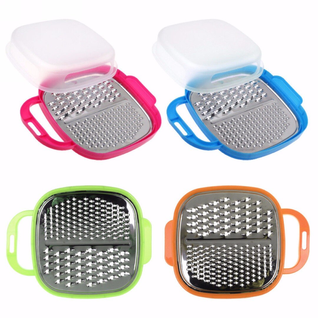 1pc Cheese Food Vegetable Carrot Grater Slicer Shredder With Container Kitchen Tool