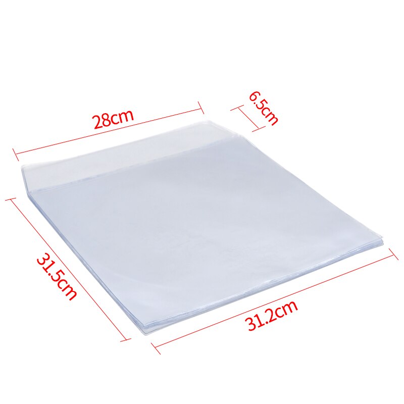 5 Stks/zak Verdikte Pvc Materiaal Buitenste Mouw Record Beschermende Tas Cover Voor 12 Inch Lp Vinyl Records Accessoires