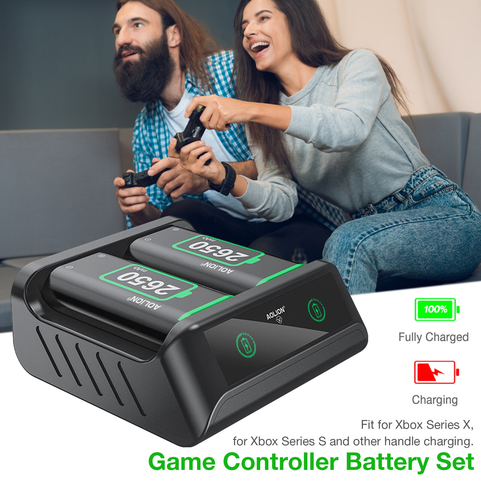 Draadloze Oplaadbare Gamepad Oplaadbare Batterij Mobiele Voor Xbox Serie X/S 2650Mah * 2 /Epacket