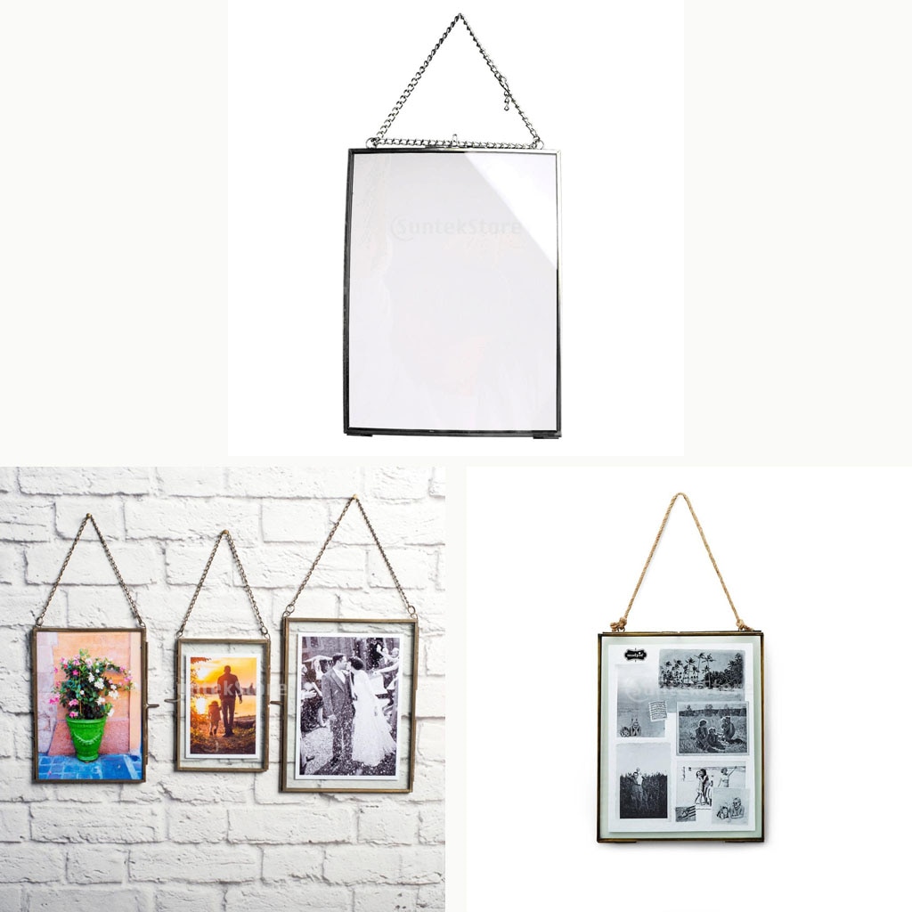 Antique Black Rectangle Wall Hanging Photo Picture Frame Home Decoration Art DIY