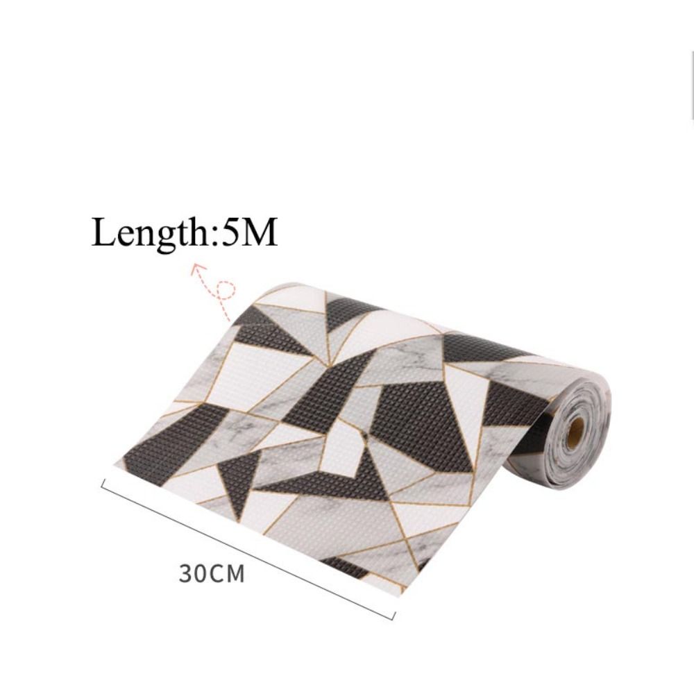 5M Herbruikbare Lademat Contact Papieren Kast Voering Vochtbestendige Waterdichte Stof Anti-Slip Tafel Pad Papier Keukentafel: Donkergrijs