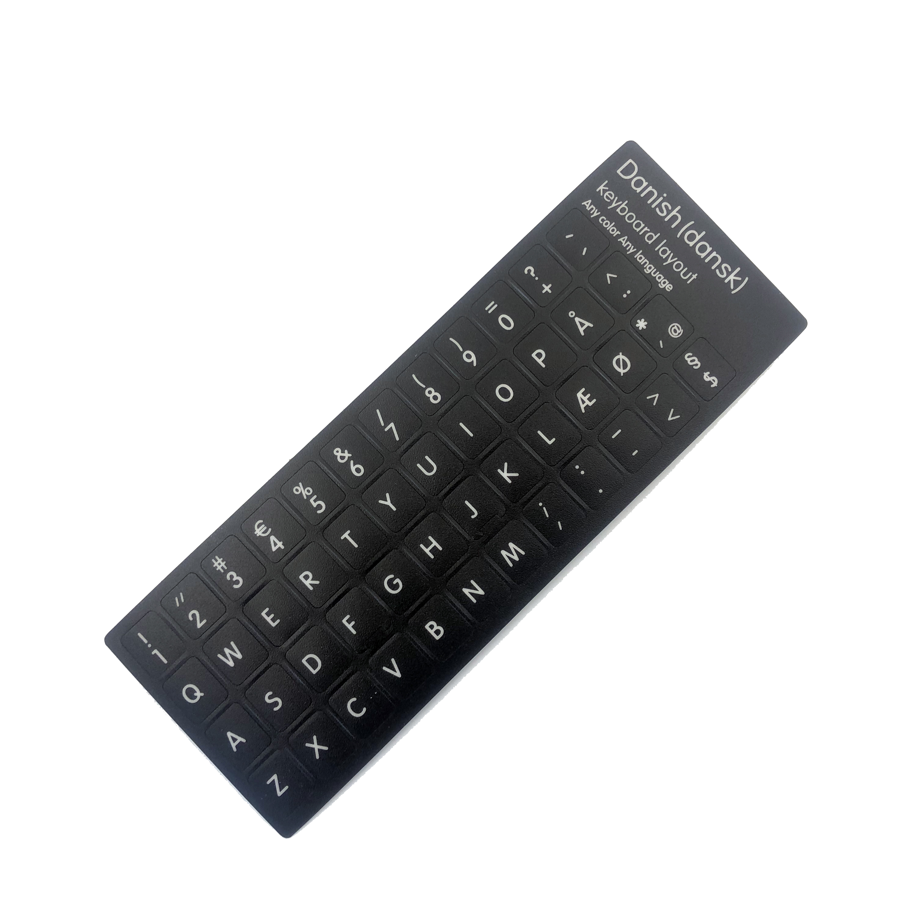 Schwedische polnische Farsi Niederländisch Italiano Deutsch Ungarisch Türkisch Dänisch Tastaturaufkleber Buchstaben-Alphabet-Layout: Beige
