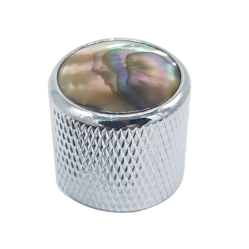 Gitaarknop Roterende elektronische bediening Potentiometerknop Volumeknop Knop Knop Elektrische gitaarknop, schakelknoppen: Zilver