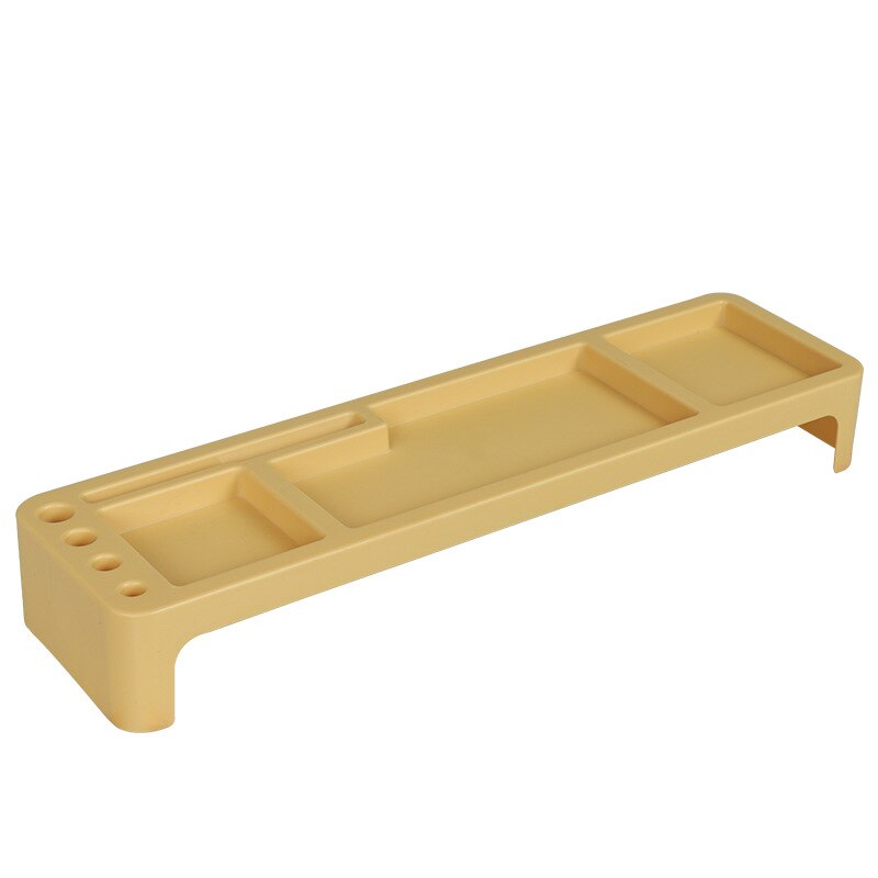 Plastic Office Table Organizer Desk Keyboard Rack Stationery Storage Holder Computer Home Office Desktop Pvc Storage Shlelf: B