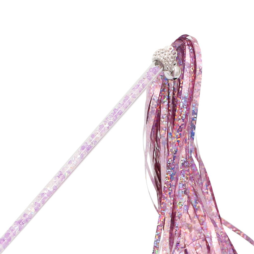 Acryl huisdier teaser speelgoed grappige interactieve lange papieren kwast speelgoed glinsterende glimmende huisdier stok toverstaf: No2